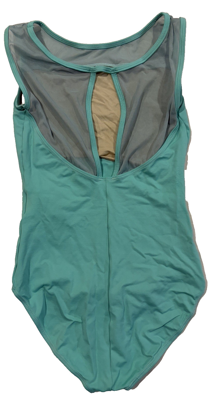 So Dance Adult High Neck Leotard with Keyhole Back Teal SL127 5/M