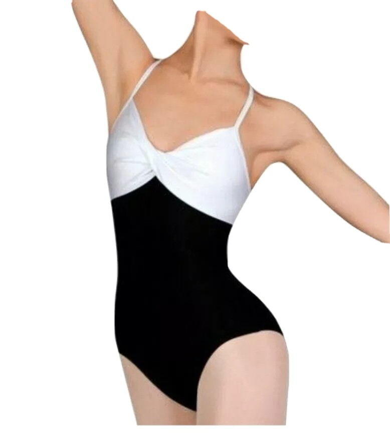 Sansha Leotard Maroon and White Size 3 Premiere Position Mara