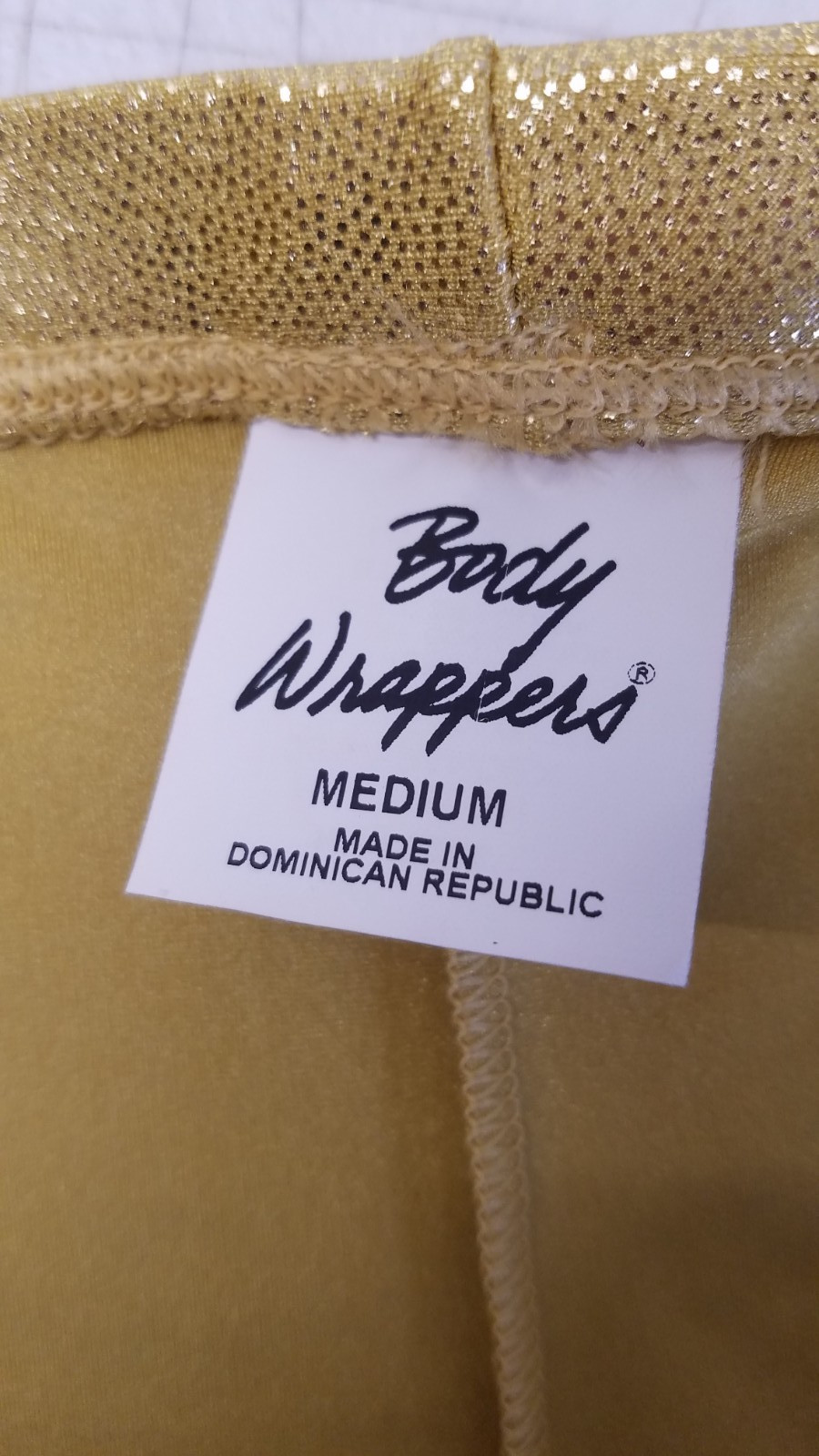 Body Wrappers Dance Gymnastics Hot Shorts Style 8491 Adult Medium Gold 5130
