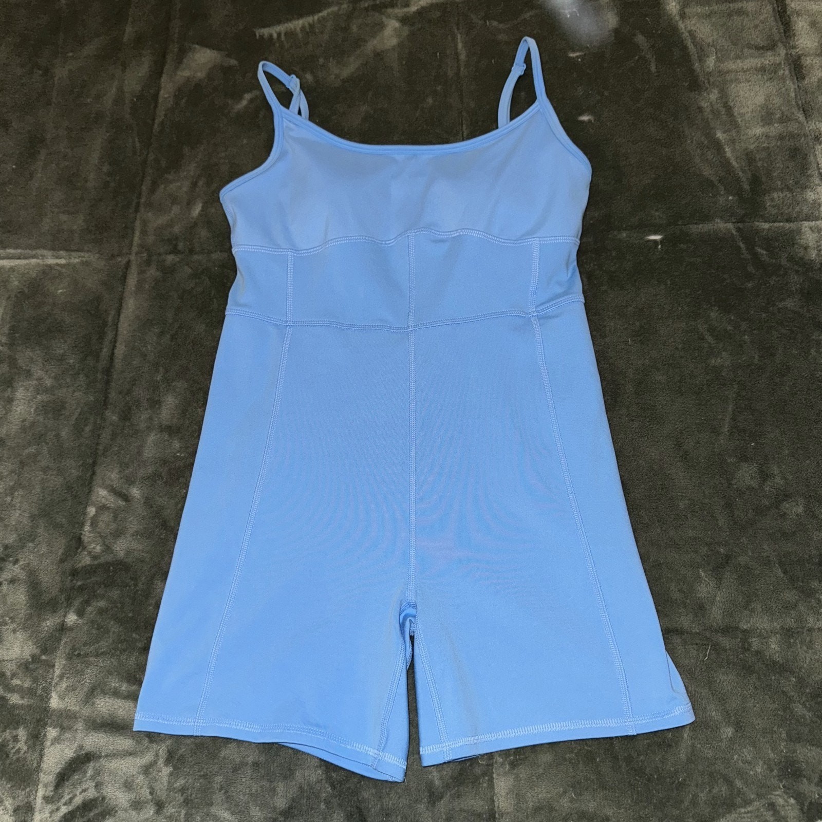 SO Sporty Unitard Women’s Medium Blue Athletic Bodysuit Comfortable Stretchy