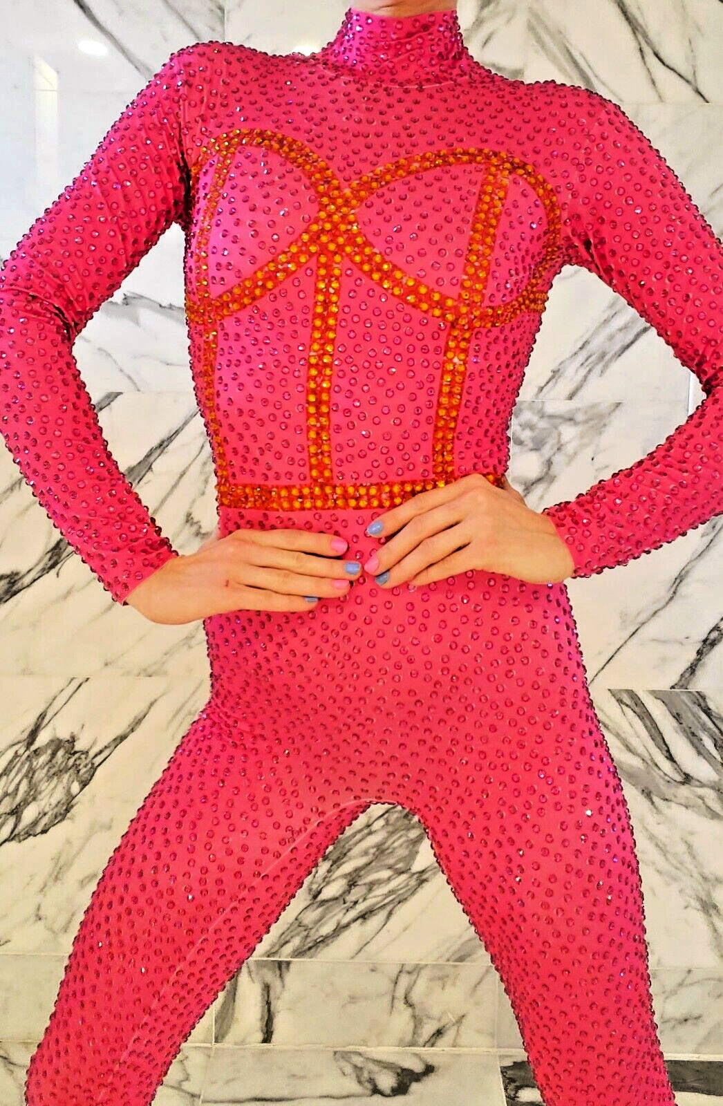 Aerial Silk/Lyra Leotard S/M Costume Performance Dance Circus Catsuit Contortion