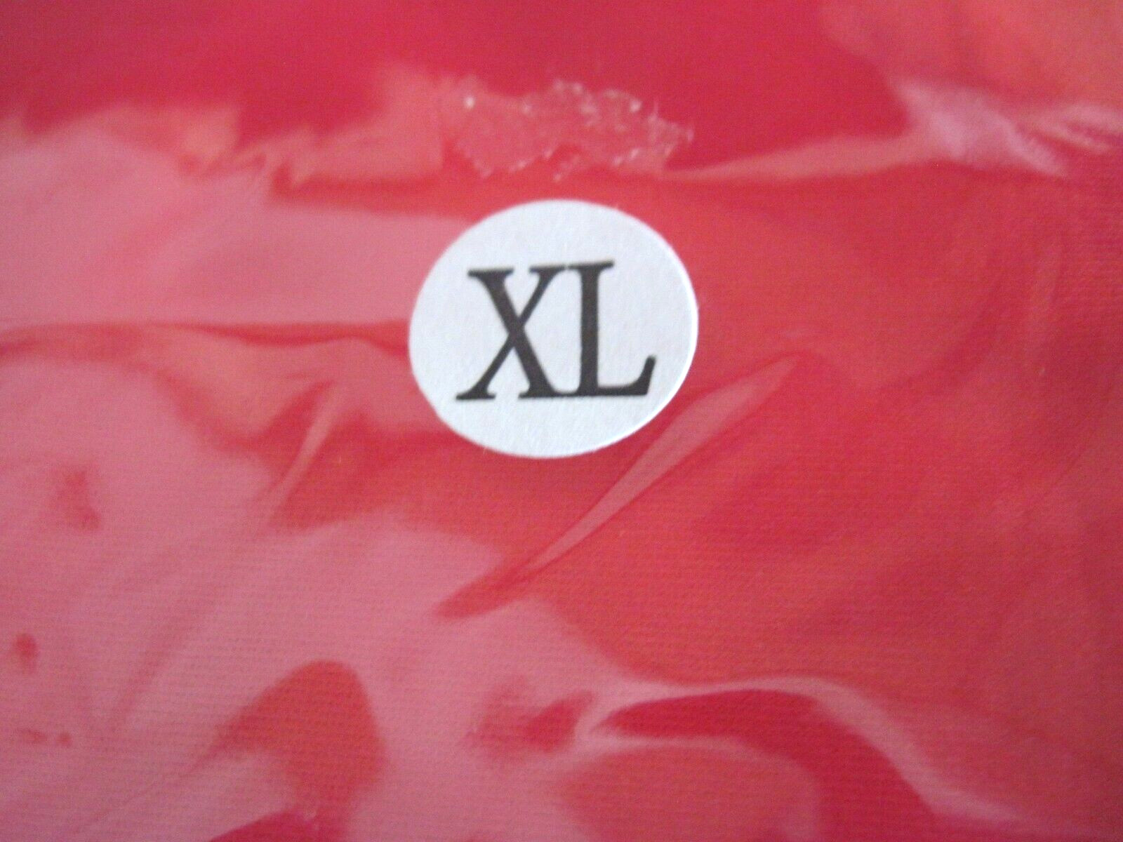 Plus Size Shiny Red Long Sleeve T-Neck Foot Less Unitard Size XL-14-16 New