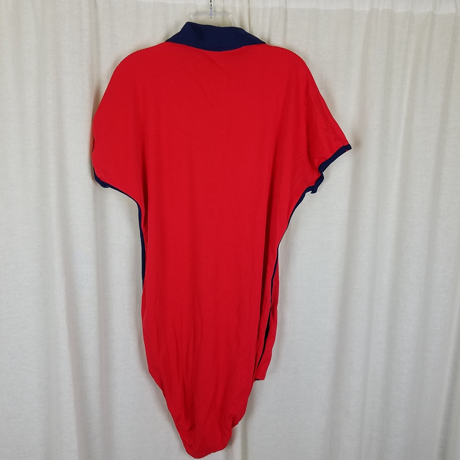 Vintage Sears Collared Short Sleeve Gymnastics Leotard Unitard Womens Adult L