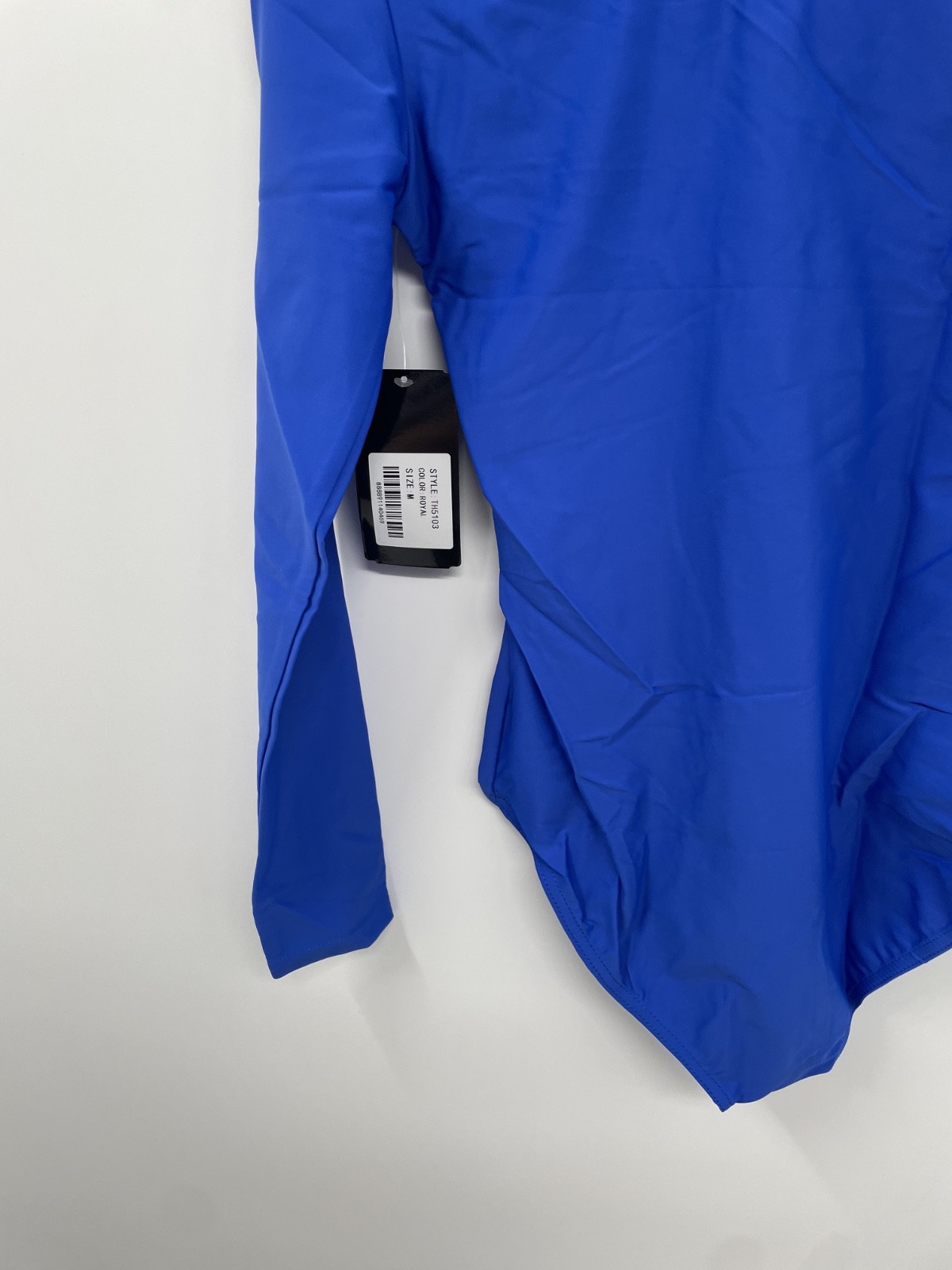 Theatricals Leotard Womens Medium Royal Stretch Long Sleeve Dance One Piece NWT