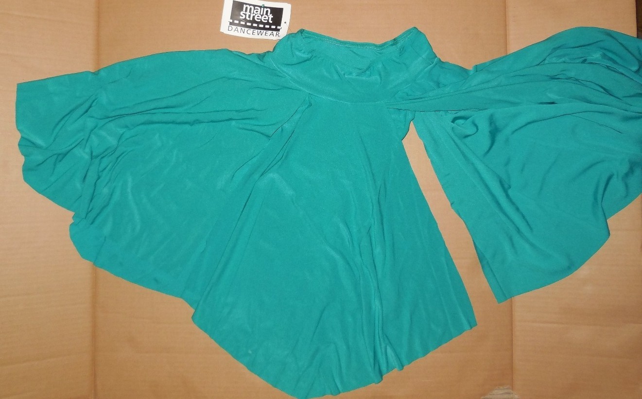 BALLROOM PRACTICE SKIRT COLORS LADIES Flyer Skirt Child/Adult Trunks attached