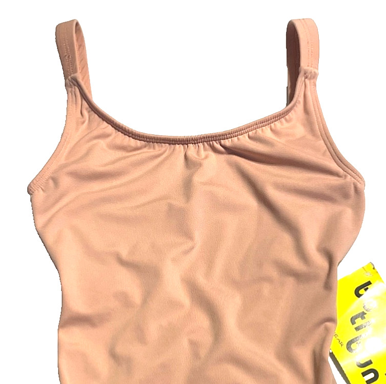 Motionwear Leotard Pink Tank Bodysuit Stretch No inside Tag New Women M fit