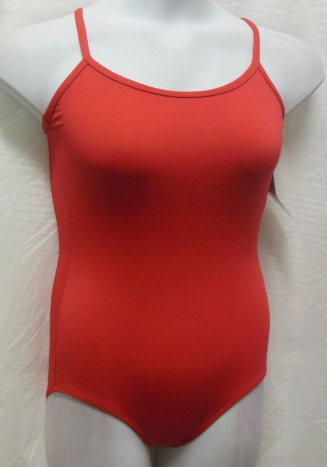 Eurotard 44819 in red Ladies large adjustable strap camisole