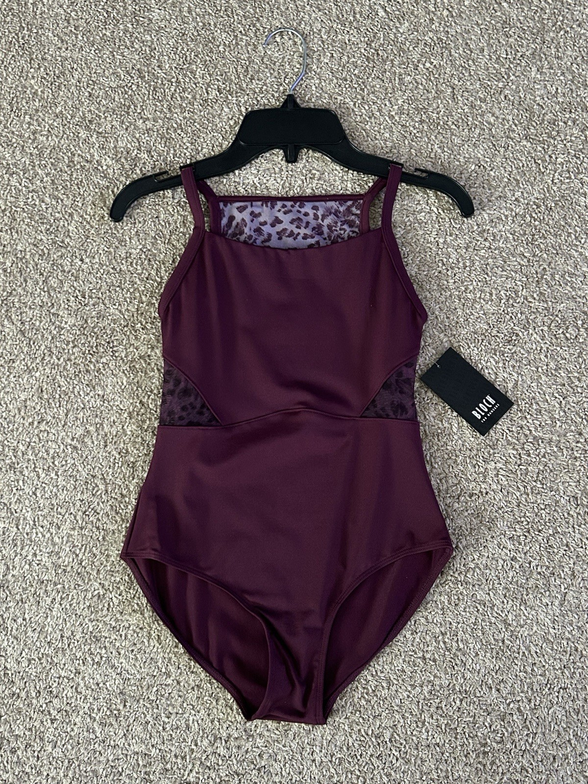 Brand New Burgundy Girls Bloch Size 12 Leotard