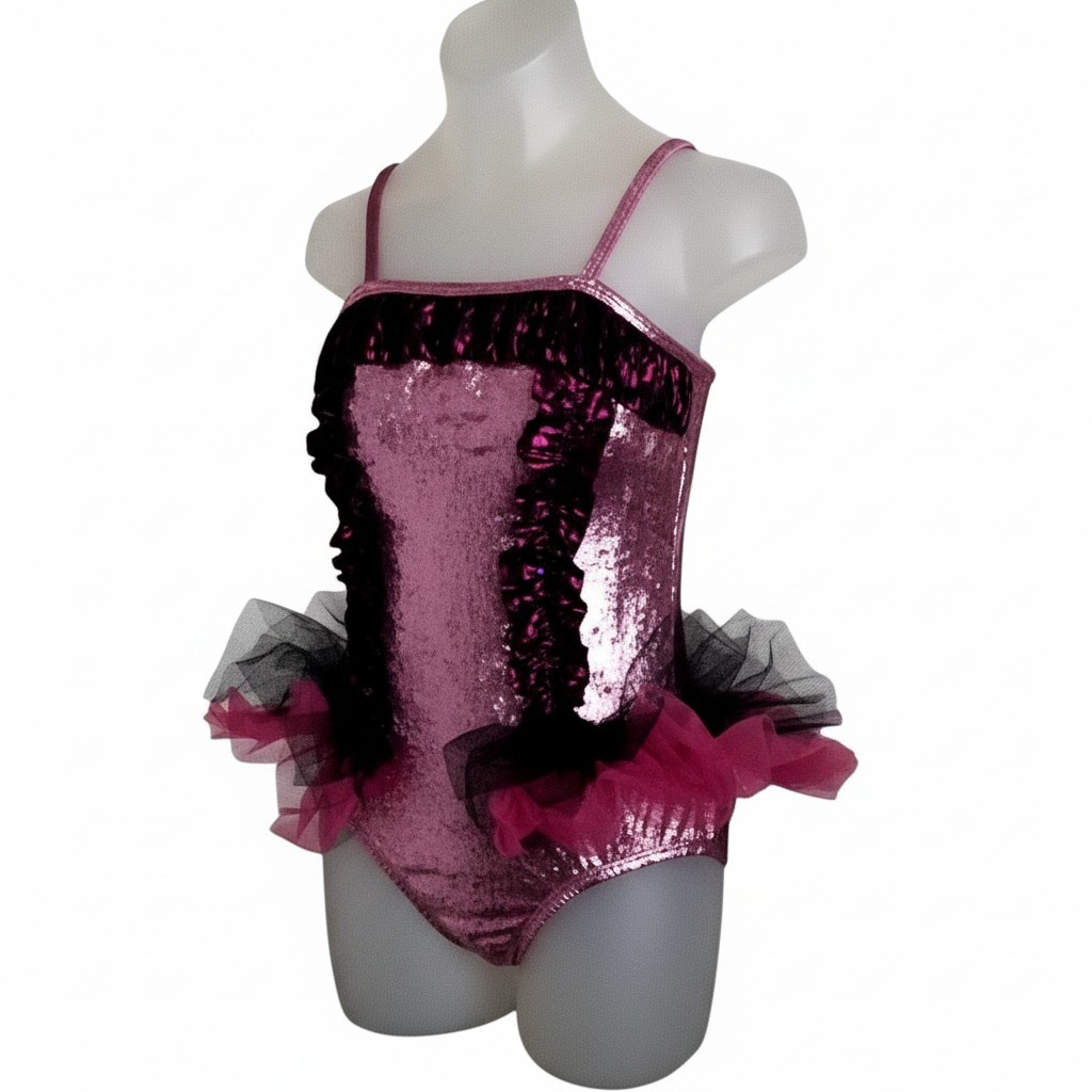 Lot of 12 Gotta Move 4-CL 3-CXL 5-AS Dance Costume Lace Back Skirt Rose Leotard
