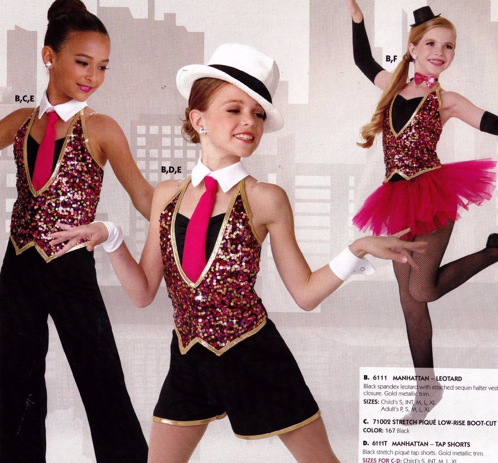 NWT Sequin Vested Clear Strap leotard Dapper Tap Jazz Dance Costume Ch/Ladies sz