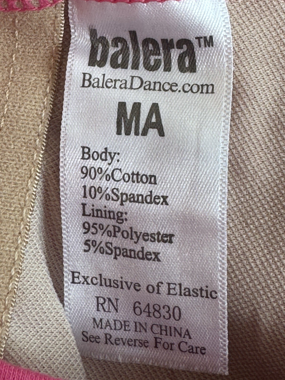 Balera Pink leotard-Adult Medium
