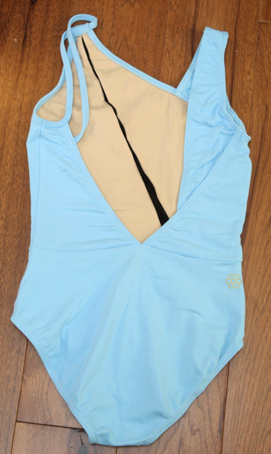 Honeycut Dancewear BLUE LEOTARD Women’s Small Ballet Dance Cutout Leo Sleeveless