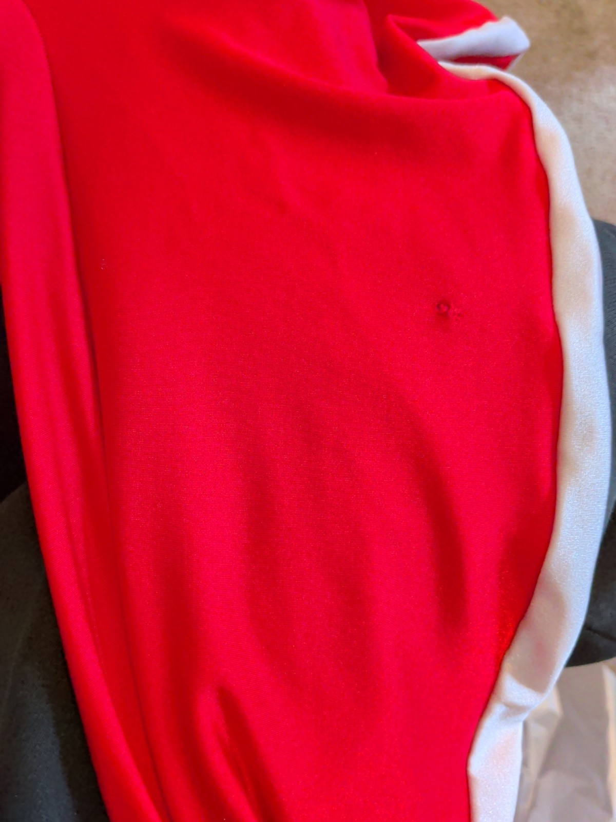 Vintage 80s Spandex Unitard #1 Red Stirrup XS