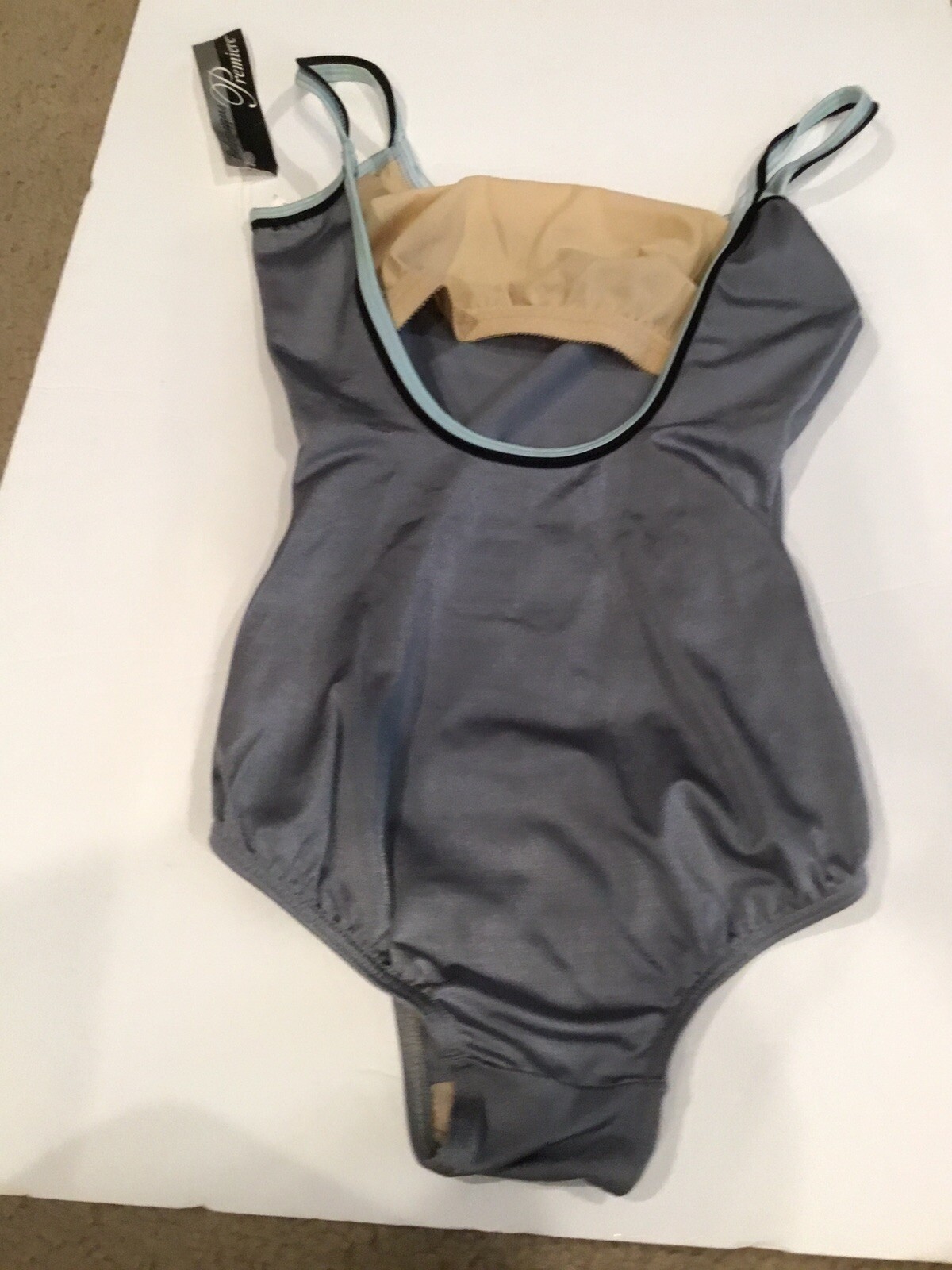 New, Women’s Body Wrappers Premiere Camisole Leotard, Silver, Size Large