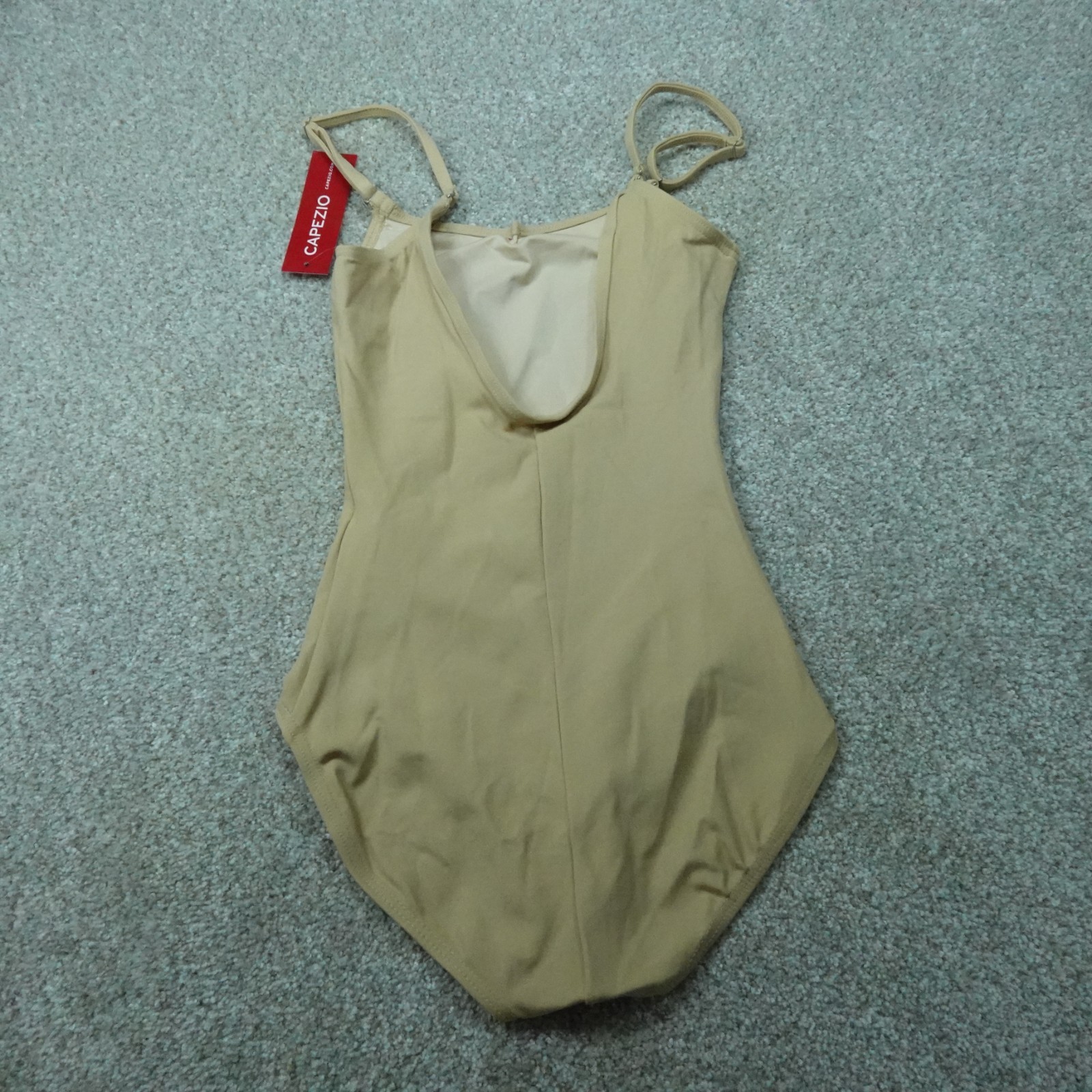 Capezio Leotard Womens Small Beige Sleeveless Cami Ballet Dancewear