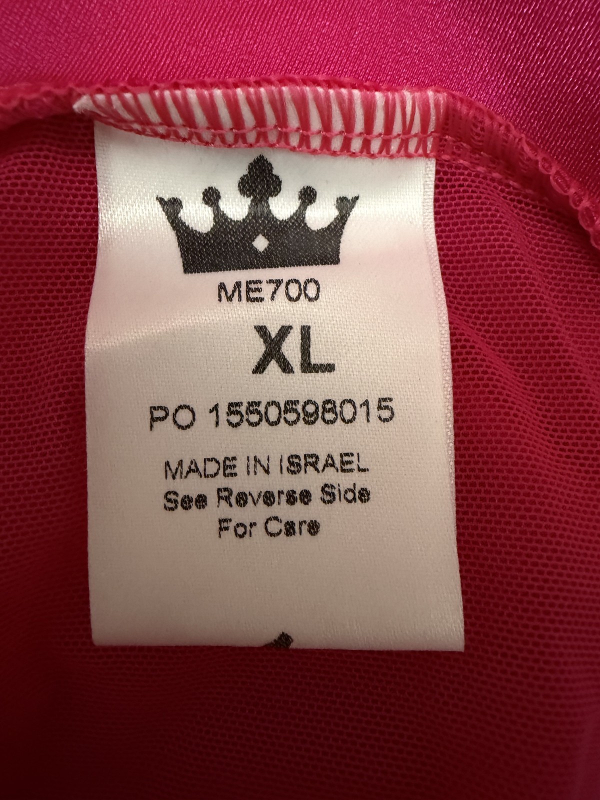 NWT Mariia Dance Wear Renata Bra Top Mesh Bk Activewear XL Fuscia/Rose ME700