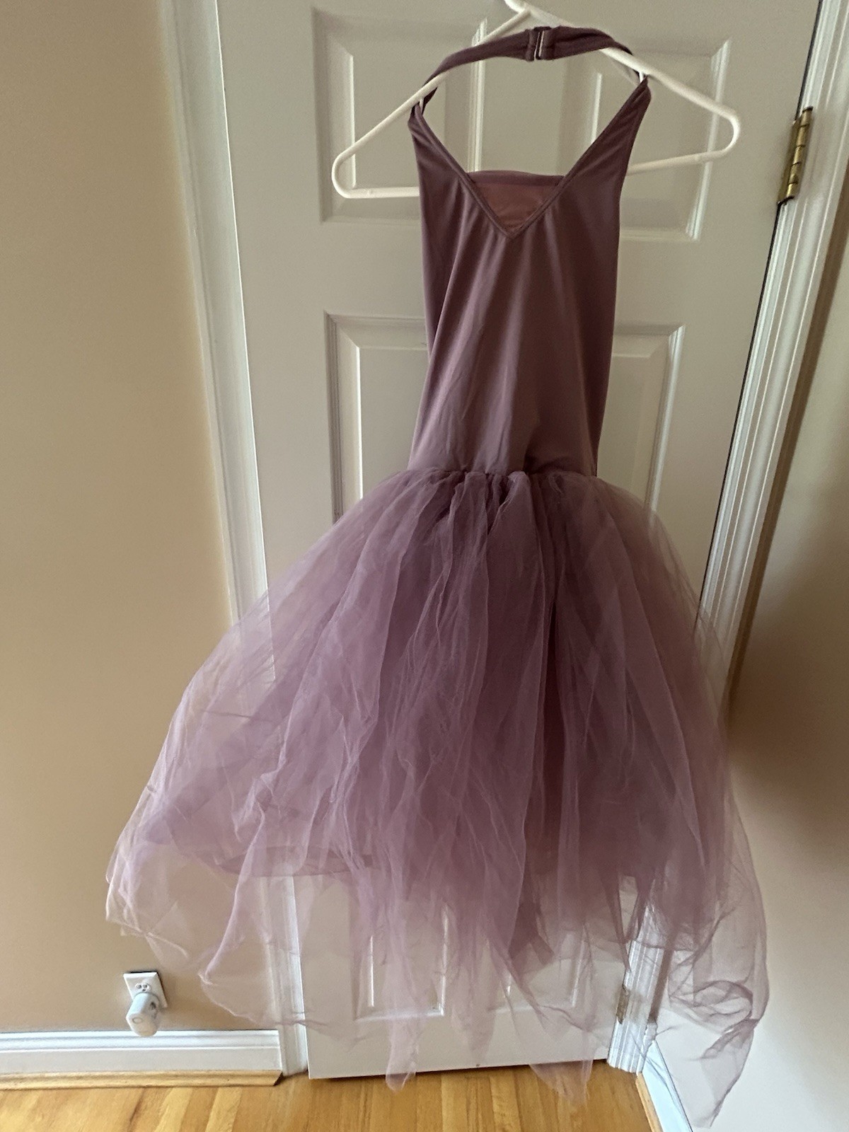 Balera Lyrical Ballet Dress D11727 Women’s Small French Mauve Halter Tulle