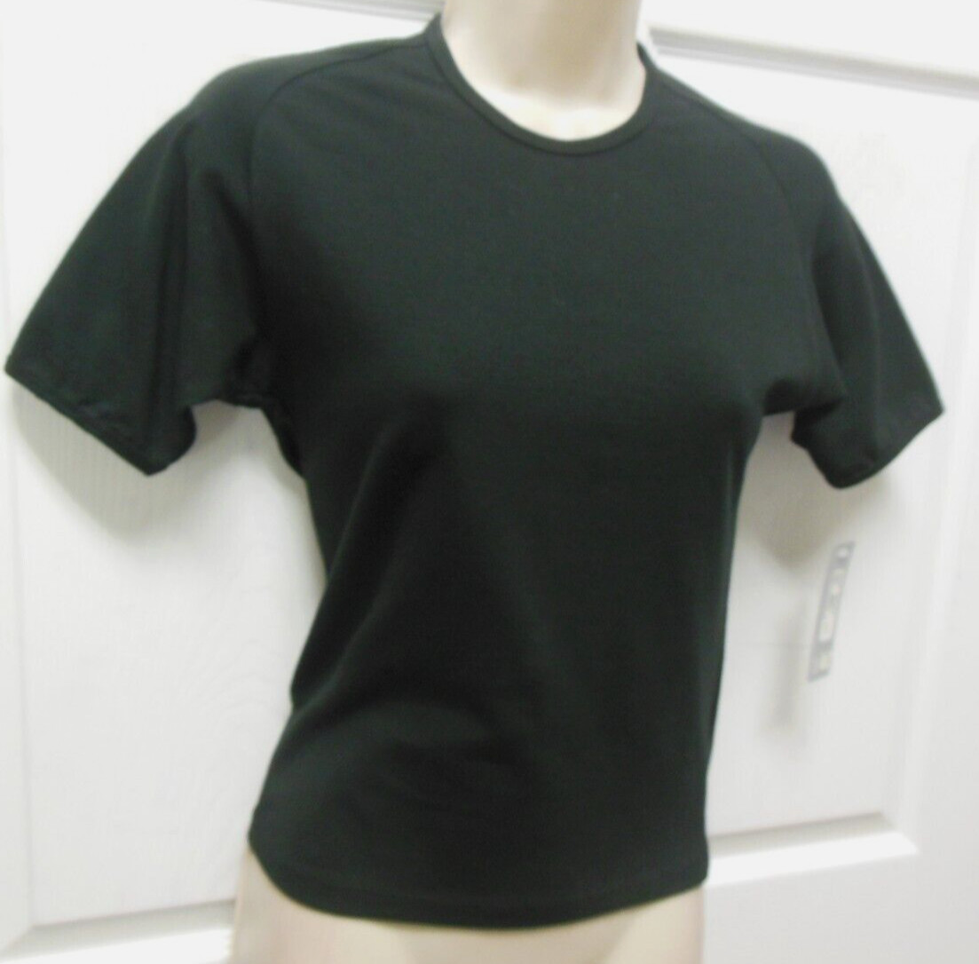 Bloch Ladies Small saddle shoulder tee cotton spandex short sleeve Z045015