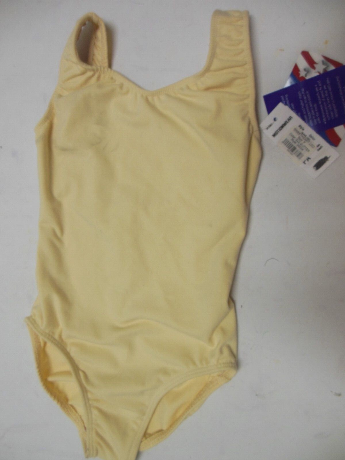 Motionwear DANCE leotard squareback butter 2602A Petite adult cotton spandex