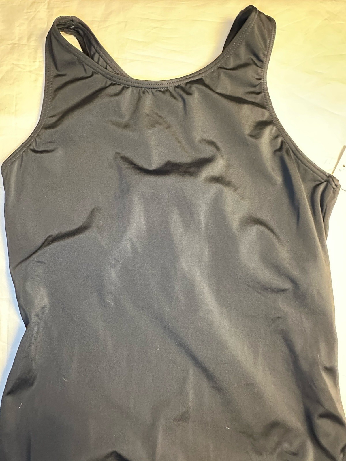 Weissman NWT Black Racerback Ballet Dance Leotard MT12623 LA