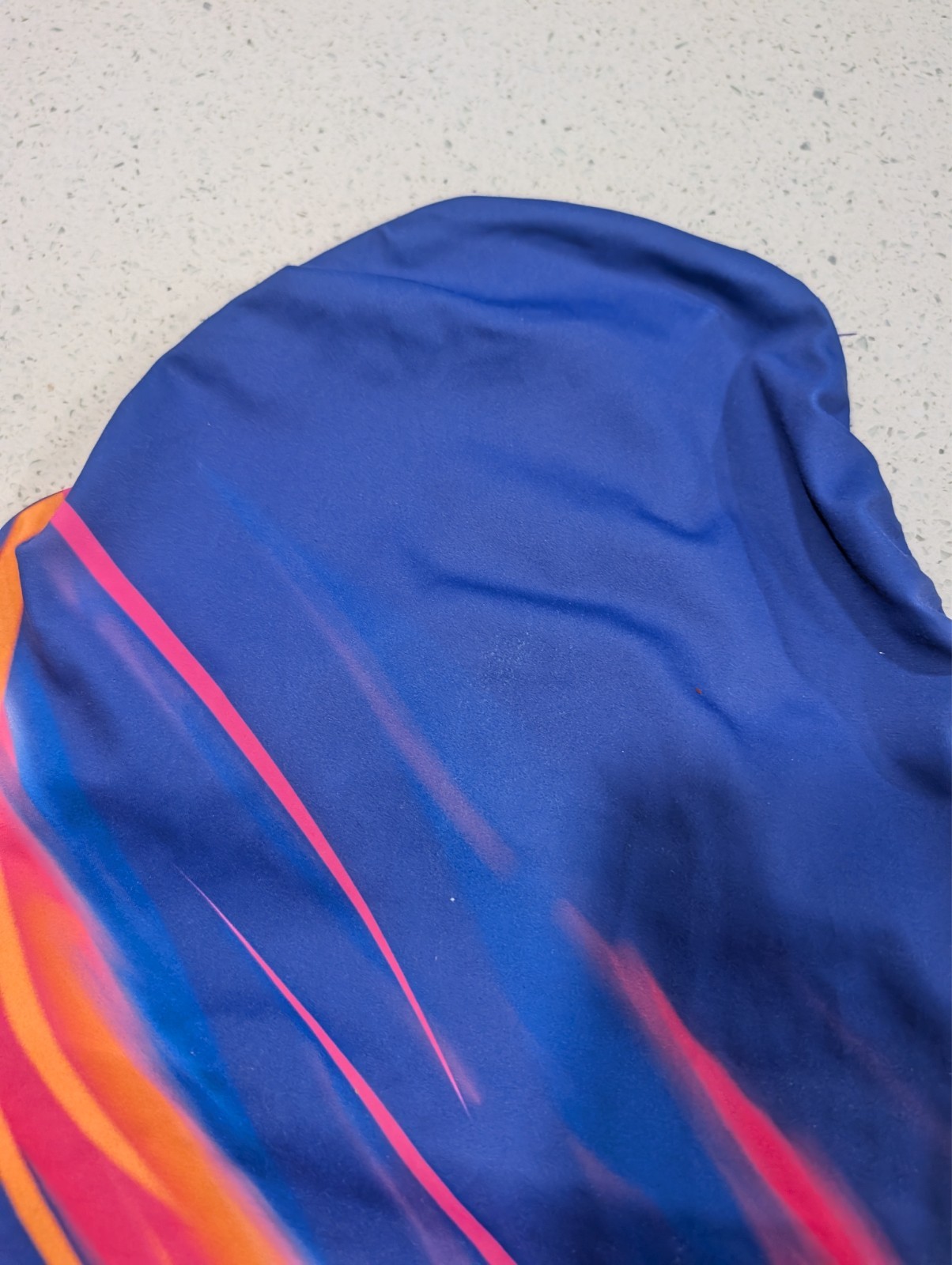 GK Elite AM Medium Gymnastics Dance Leotard Blue ORANGE PHOENIX Suns Team Colors