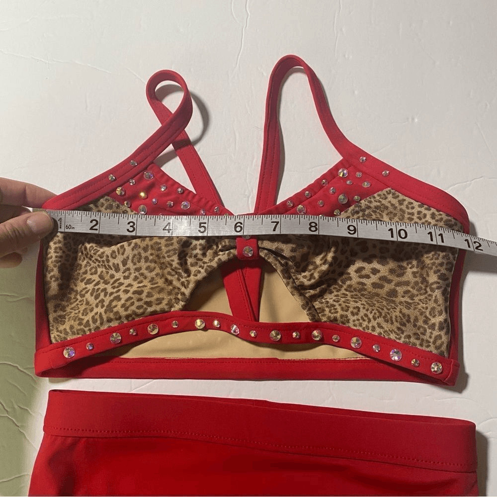 3 piece set Contemporary Audition Costume patriotic animal print Youth 10 NEW