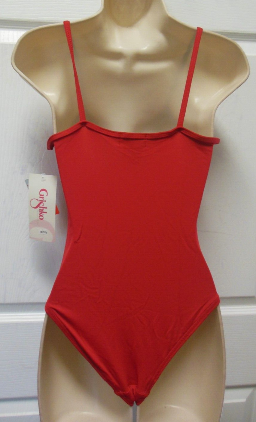 Grishko Meryl princess Seam leotard red ladies Medium camisole