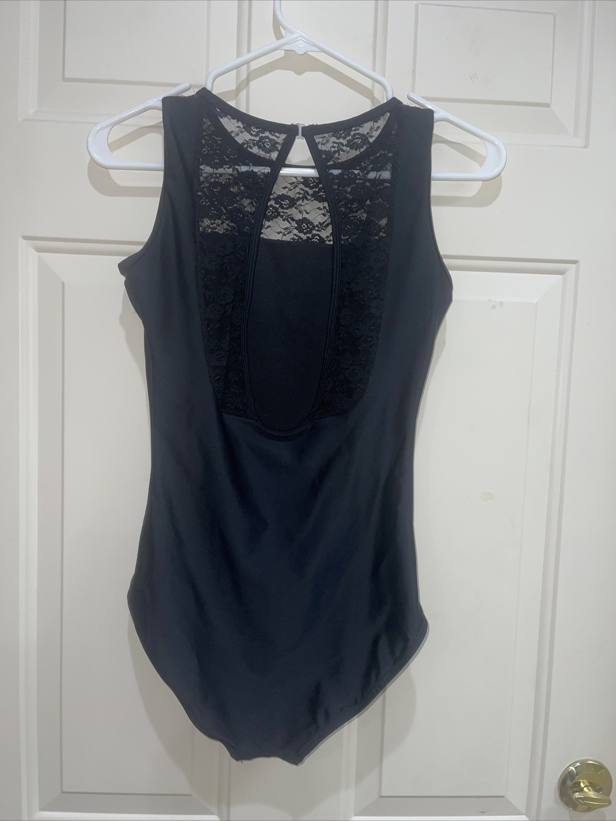 Theatricals Dancewear Leotard Bodysuit Lining Lace Insert Back Girl & Women Sz M