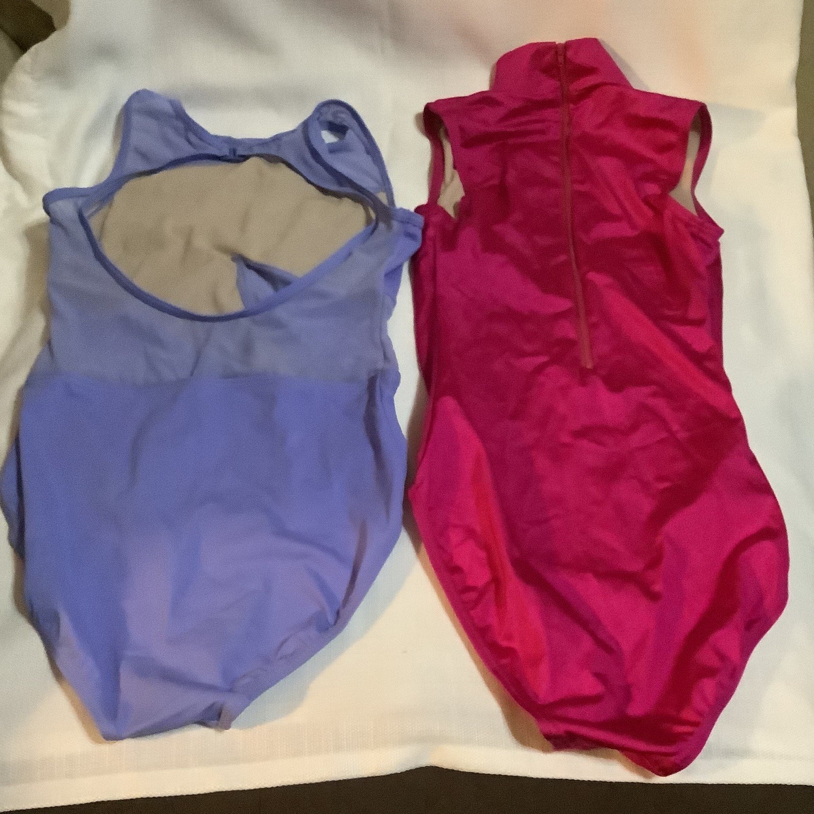 Adult Dance Gymnastics Leotard Balera Weissman Lot Of 2 Pink Blue sz XSA