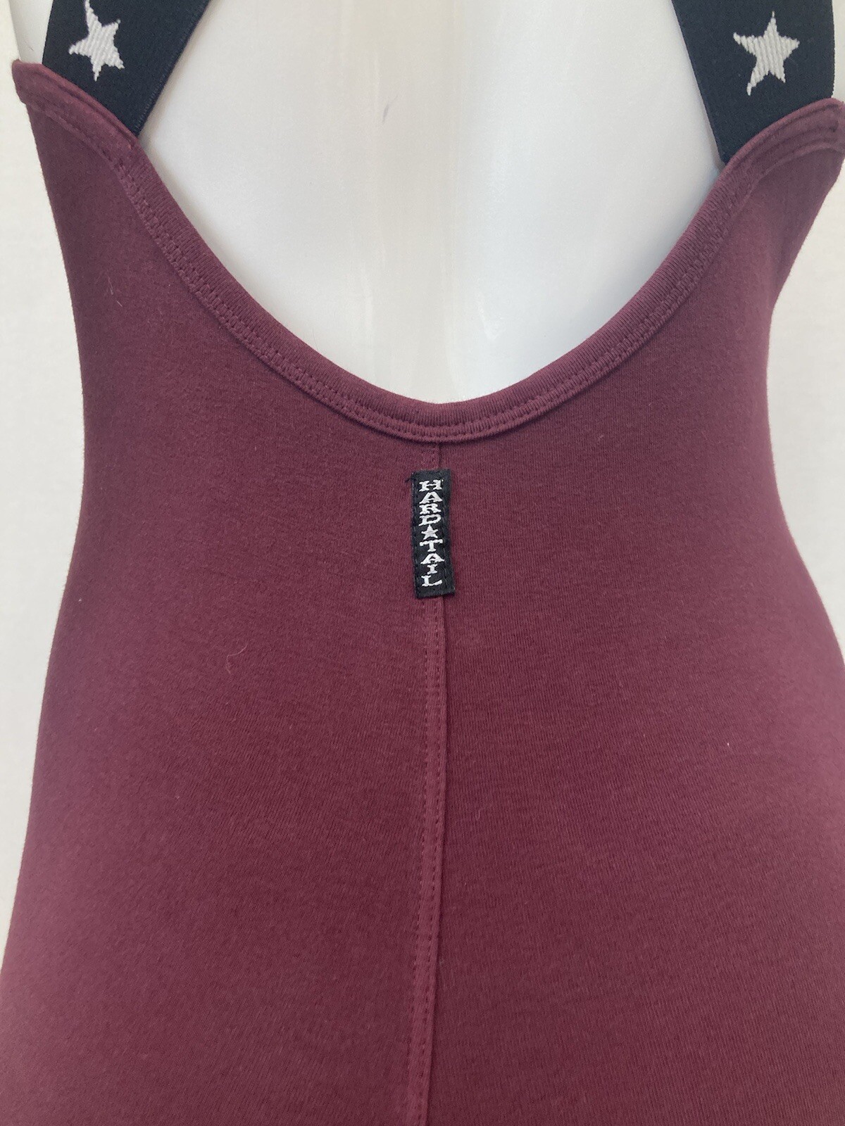 Women’s Hard Tail Maroon Burgundy Gymnastics Cotton/Lycra Leotard Jumpsuit Small