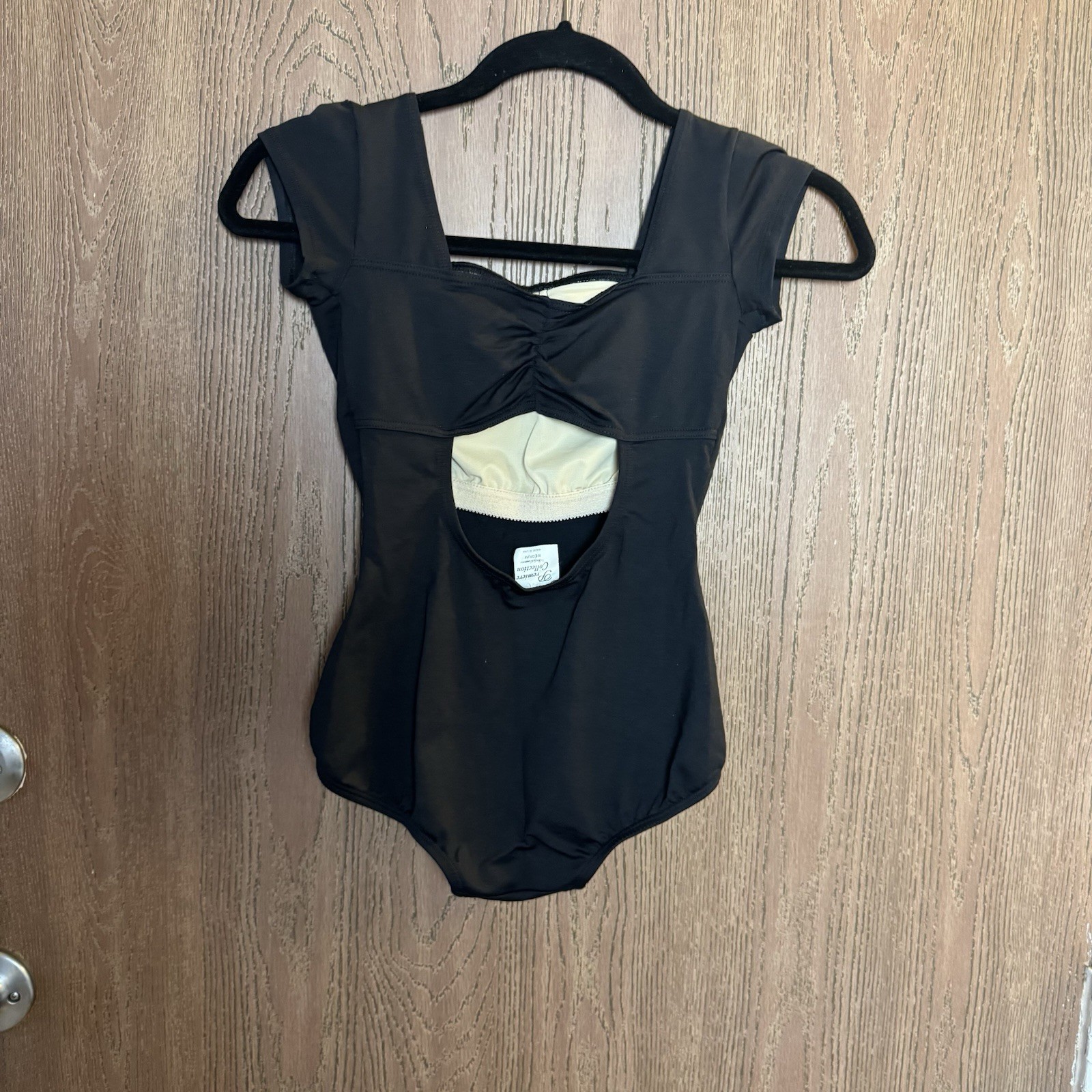 Premier Collection by Body Wrappers Black Cap Sleeve Leotard Women’s M