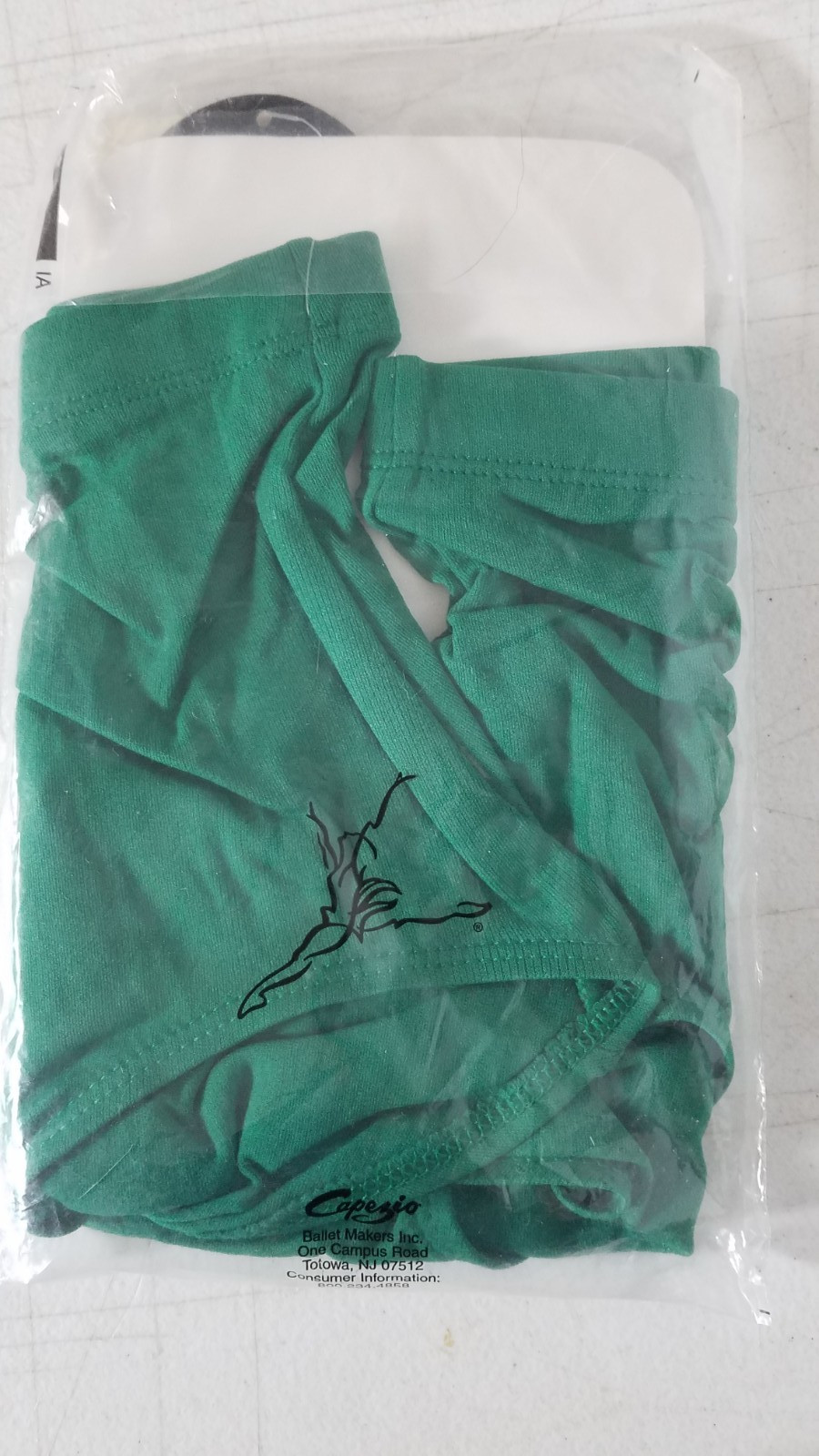 Capezio Dance Briefs Gymnastics Style 111 Adult Sz L Kelly Green Nylon NOS 5150