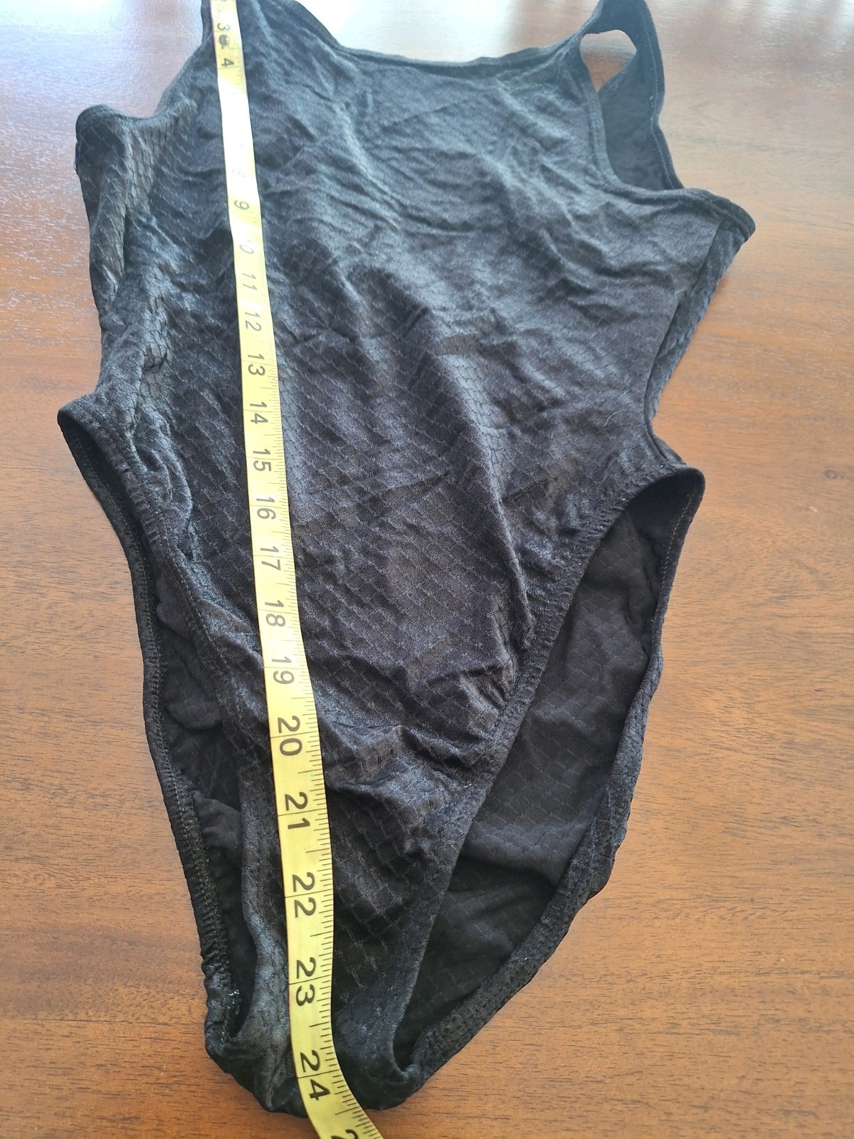 Vintage Softouch Leotard excellent Antron Nylon Spandex black S
