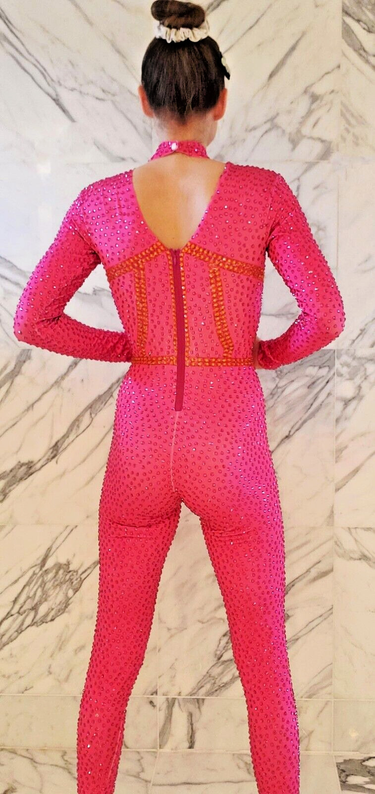 Aerial Silk/Lyra Leotard S/M Costume Performance Dance Circus Catsuit Contortion