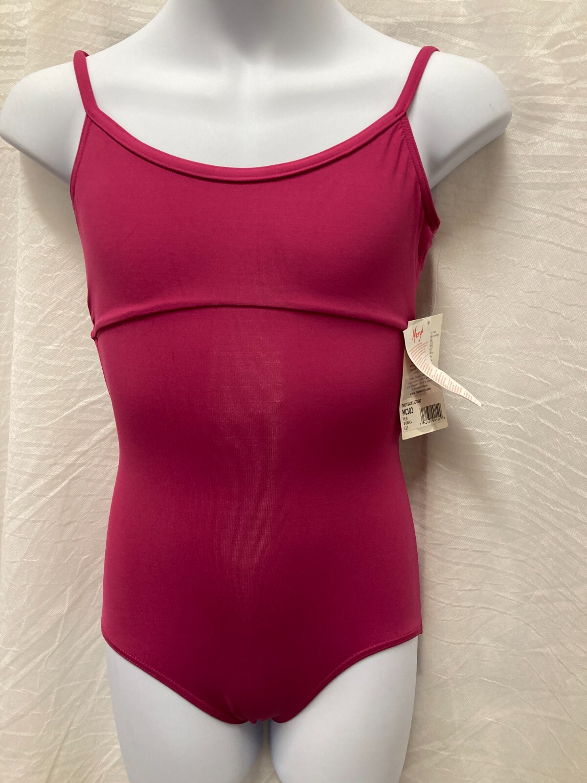 Capezio MC102 Camisole Leotard TwistBack Blue Mulberry adult sizes Meryl fabric