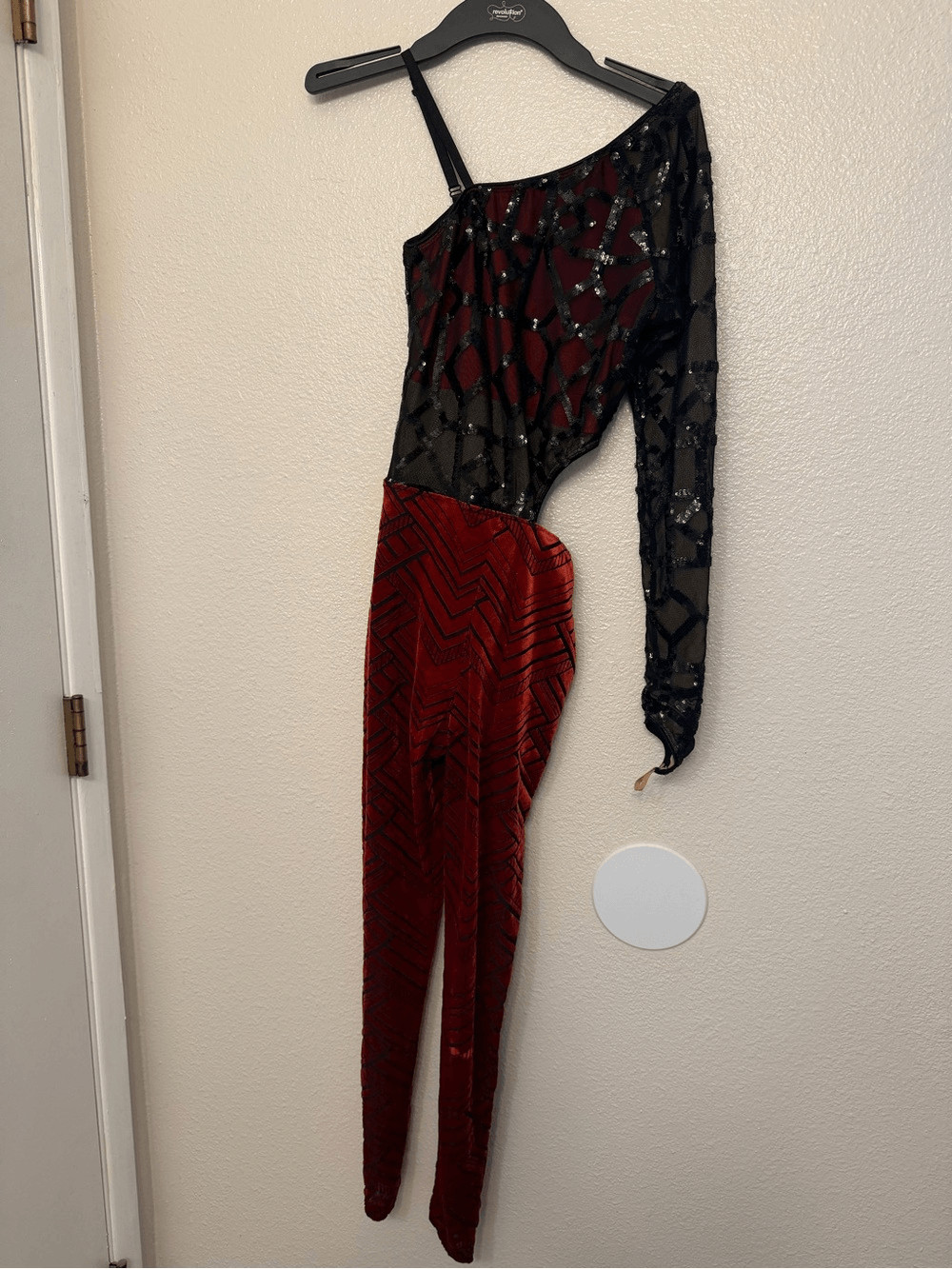 Revolution Tenth House red unitard FAULT LINES TH20230 contemporary PA xs adult