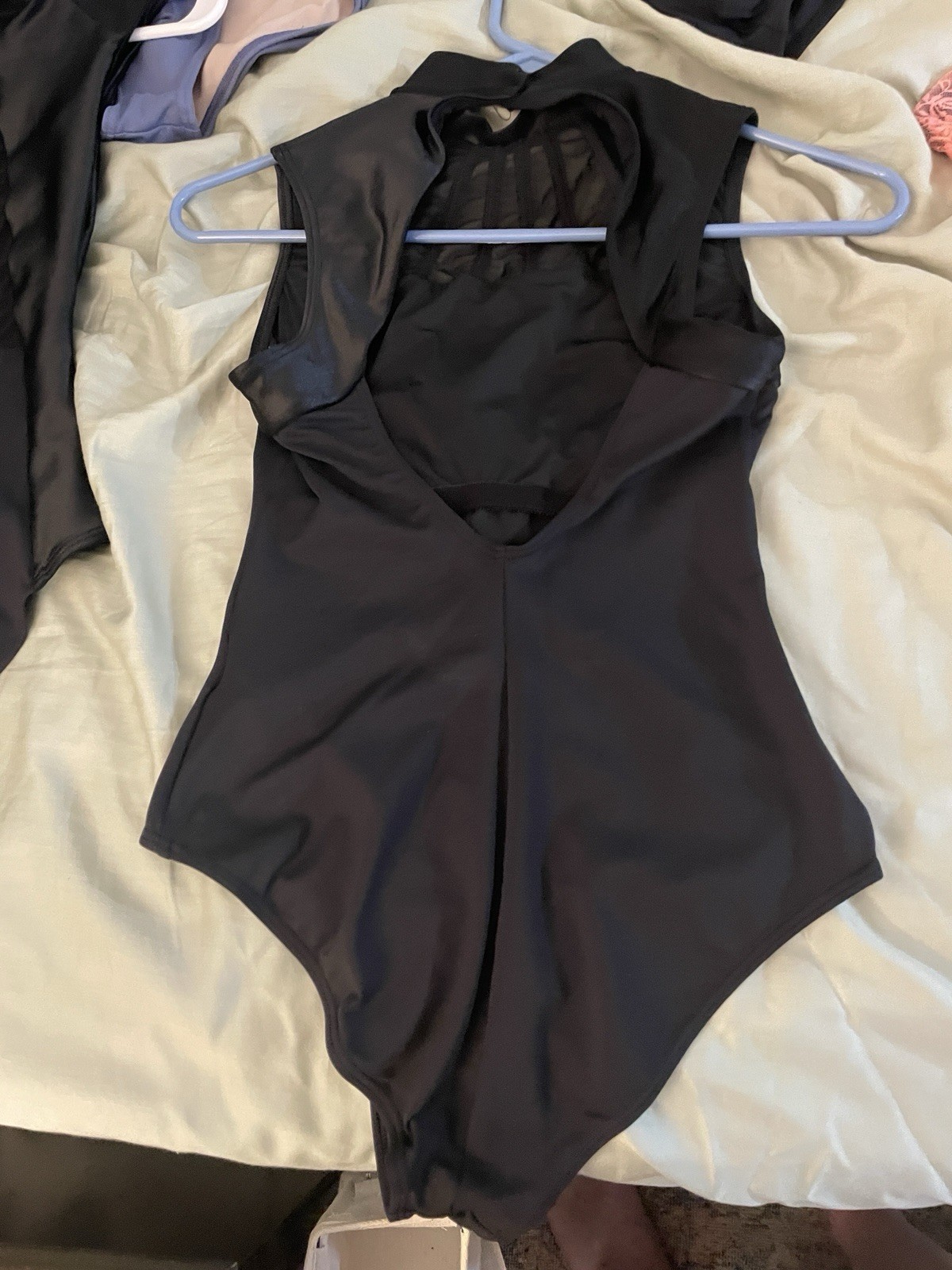 Women’s Lot of 9 Dance Leotards, Multi-Color Solid Lace Nylon Assorted Styles