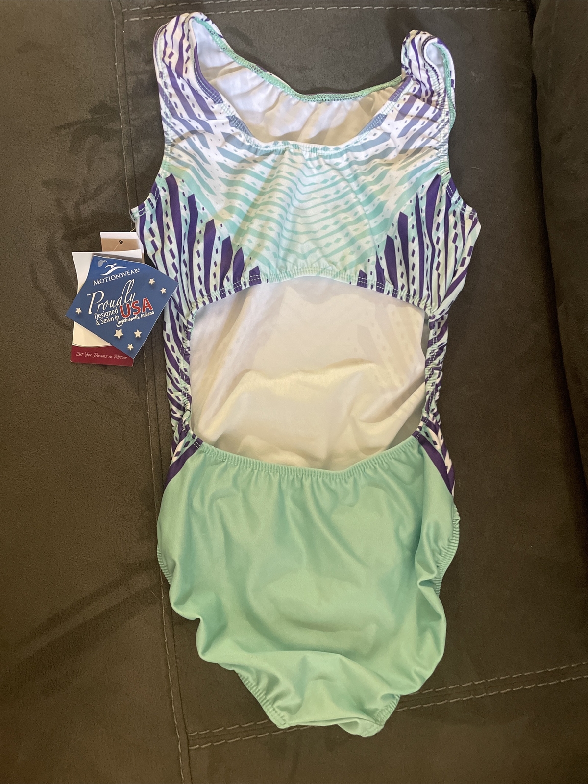Motionwear Small Adult Aqua Blue Leotard