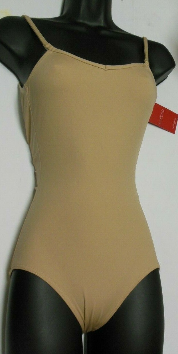 CAPEZIO NUDE CAMISOLE LEOTARD Adjustable Straps TB1420 TB1420C Adult/Child