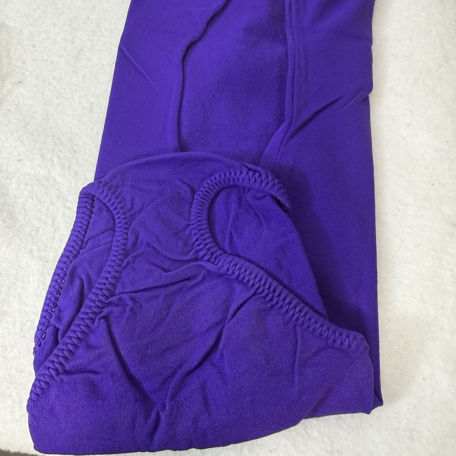 Vintage Belfry Leotard Purple Girls Youth Irregular Size 12-14 Stretch Nylon
