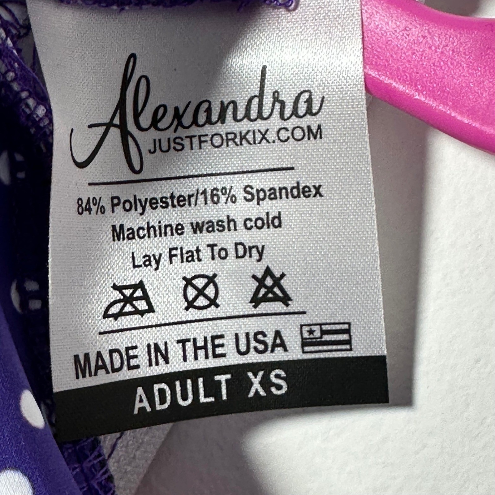Alexandra collection Purple Polka Dot Western Trompe L’oeil Leotard Adult XS