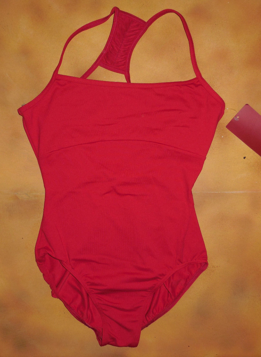 NWT Dance Mirella Garnet Racer Back Camisole Leotard Ladies Sm Adult M2070LM