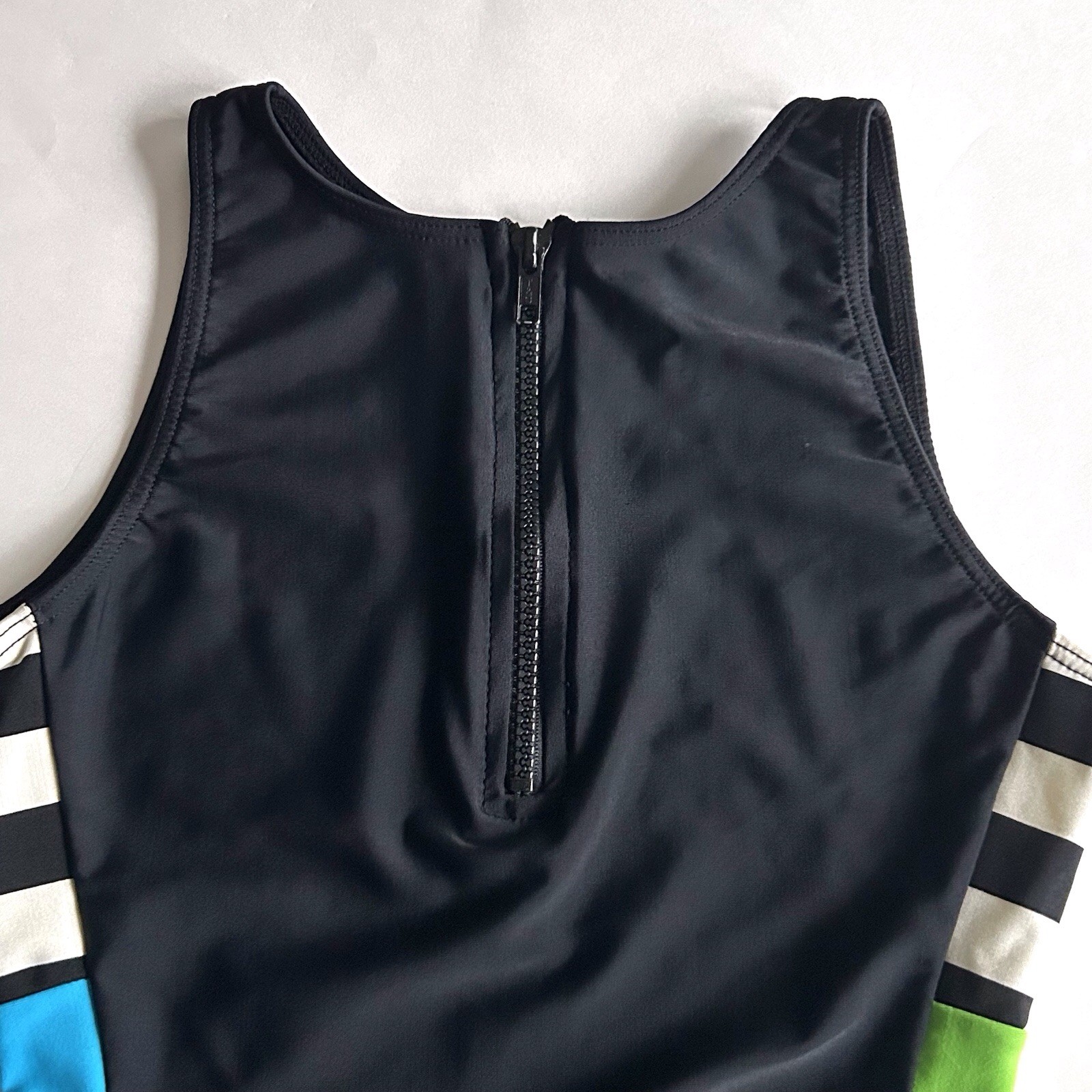 Vintage Marika 80/90’s Black Leotard High Leg Size Small Adult Bodysuit Nylon