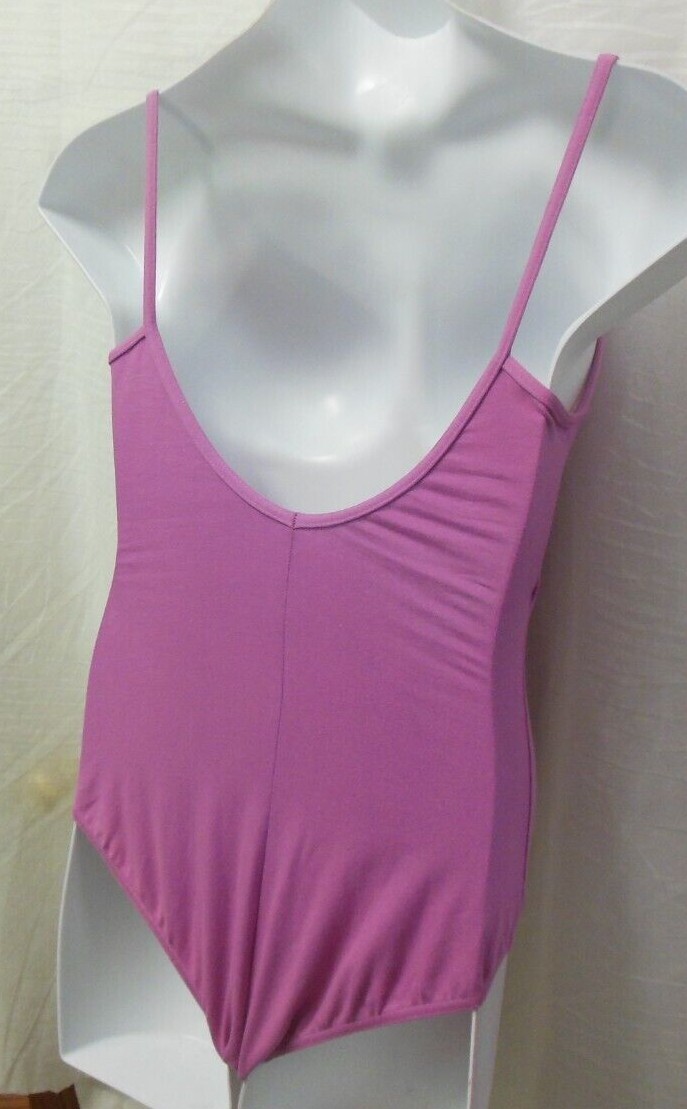 MIRELLA LADIES M207LM orchid Camisole leotard Princess Seam Ballet shopworn