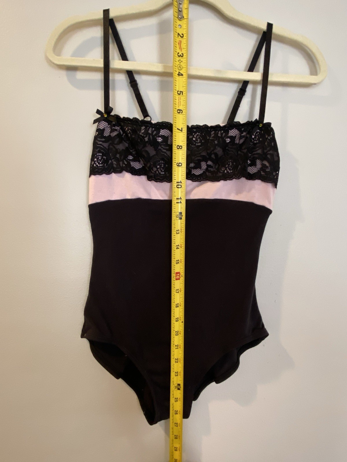 Black & Pink Lace Natalie Dancewear Leopard, Ballet/ Gymnastics/ Dance, Size LG