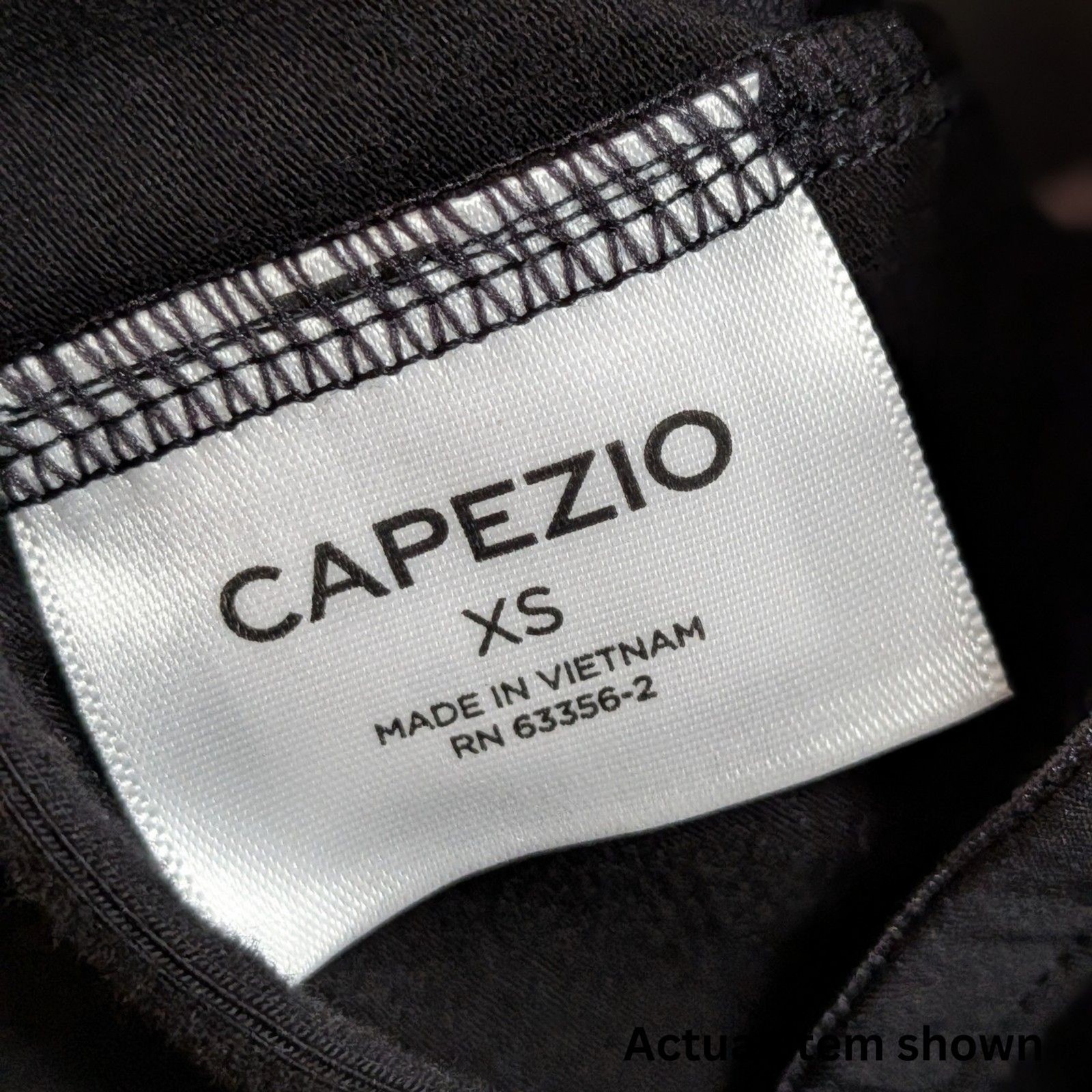 Capezio Womens XS Black Cami Leotard BraTek Built In Bra NWT CC110 Dancewear