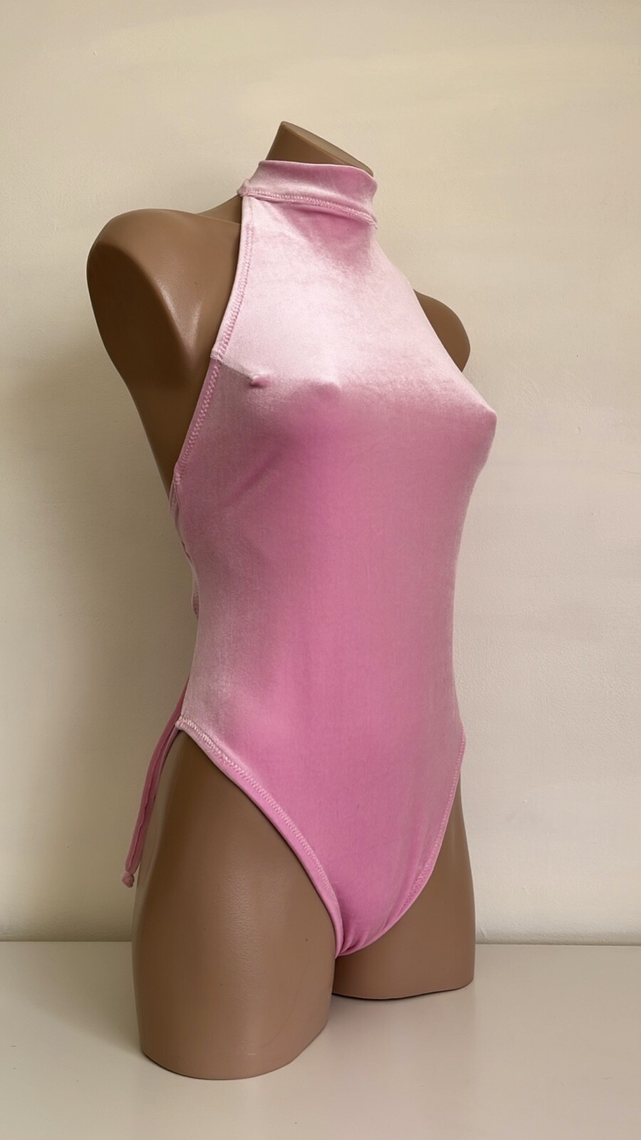 Schminke 🎩 Velvet Pole wear dance leotard scrunch bum bodysuit high leg neon