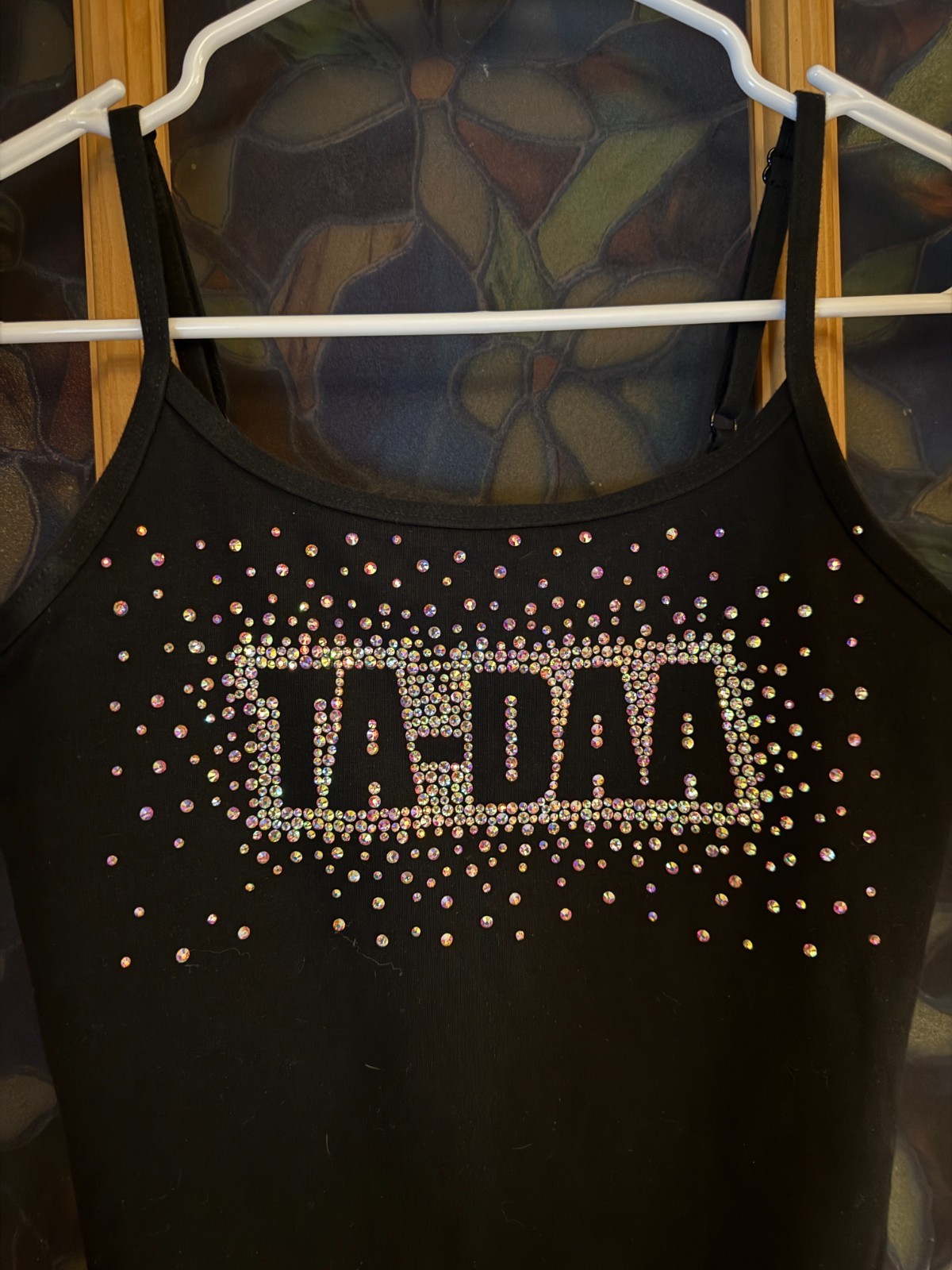 Weissman Adult Small AS Black Tank Leotard TA-DAA Adjustable Straps Unitard