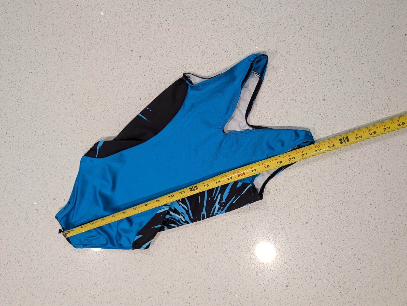 GK Elite Adult Extra Small AXS Gymnastics Dance Leotard STARBURST Blue Black