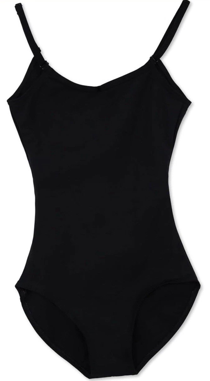 Capezio Women’s Camisole Leotard with Adjustable Straps,XL,Black,NWT